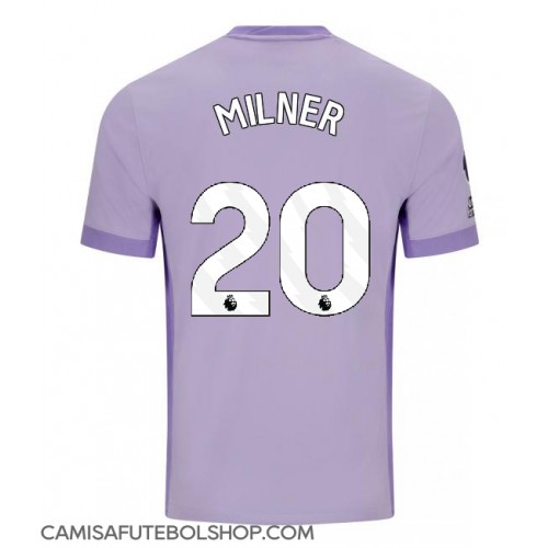 Camisa de time de futebol Brighton James Milner #20 Replicas 2º Equipamento 2025-26 Manga Curta